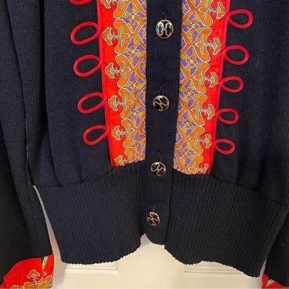 black sweater cardigan button up - Picture 3 of 8